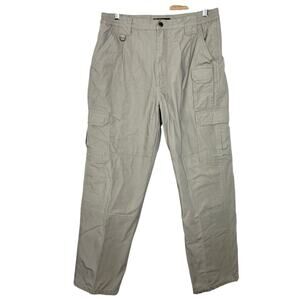 5.11 Tactical Series Flannel Lined Cargo Pants Khaki Tan Mens Size 34x32